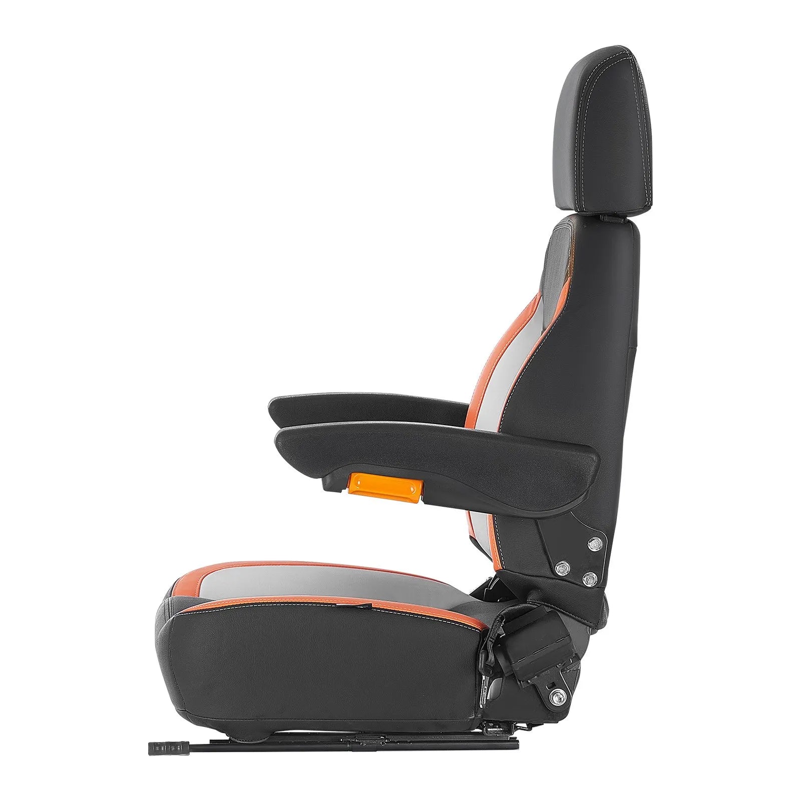 AS Equipment universal forklift tractor seat with adjustable headrest and armrests