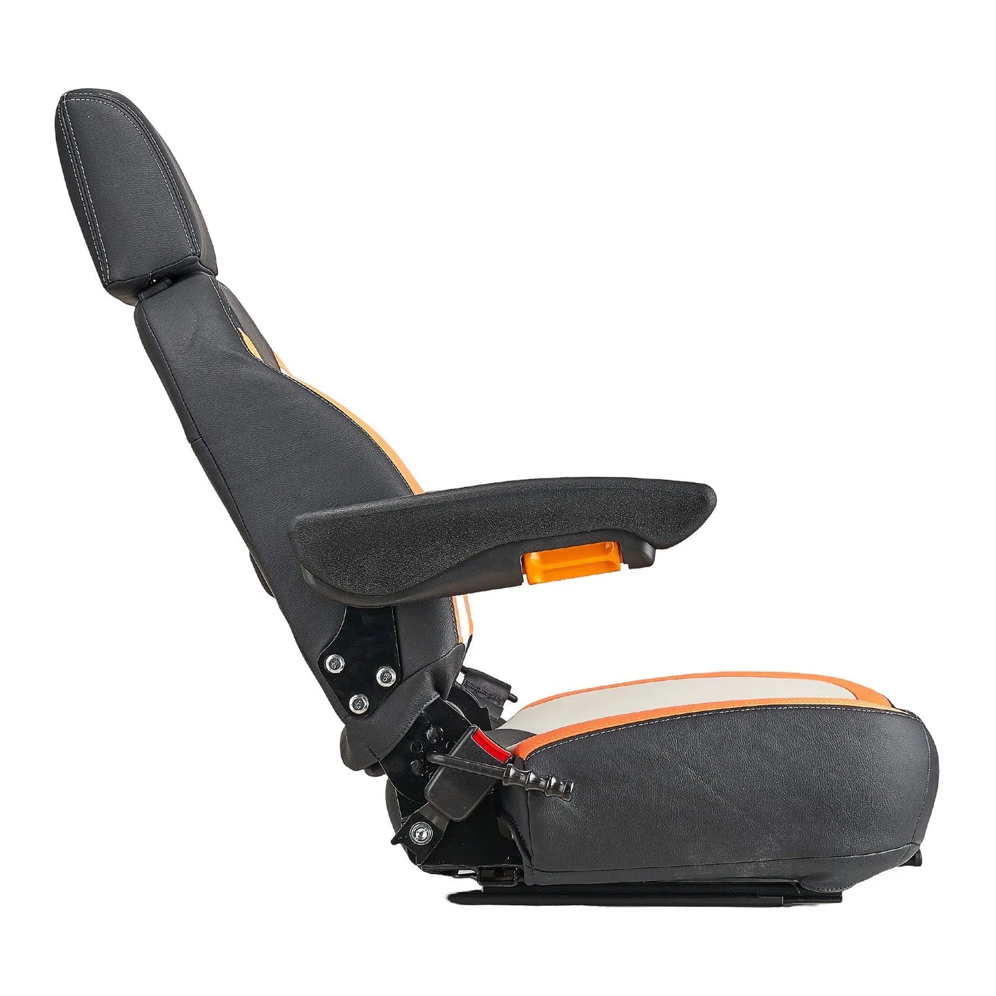 AS Equipment universal forklift tractor seat with adjustable headrest and armrests