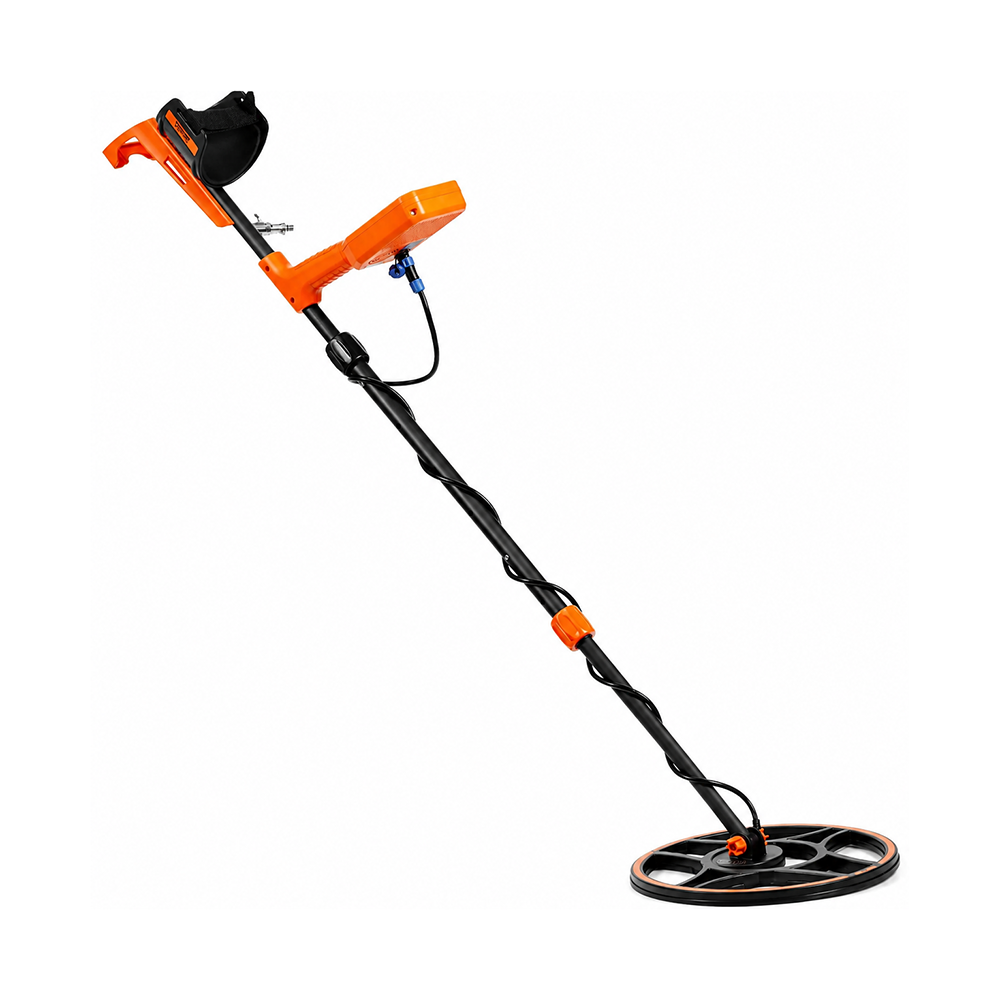 AS Equipment waterproof metal detector with LCD display and 12 inch search coil