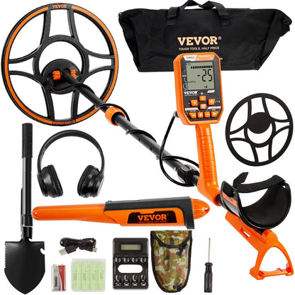 AS Equipment waterproof metal detector with LCD display and 12 inch search coil