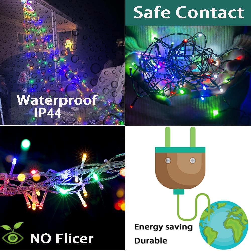 12.6FT Waterfall Christmas Lights with 350 LEDs