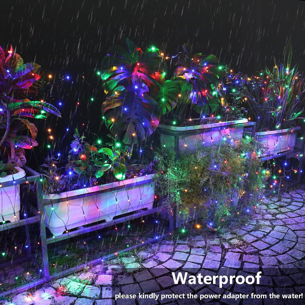 4FT x 6FT Multicolor Christmas Net Lights