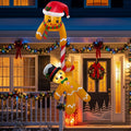 7FT Inflatable Climbing Gingerbread Christmas Display