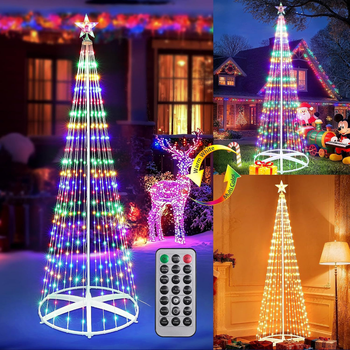6.9FT Outdoor Color-Changing LED Christmas Tree