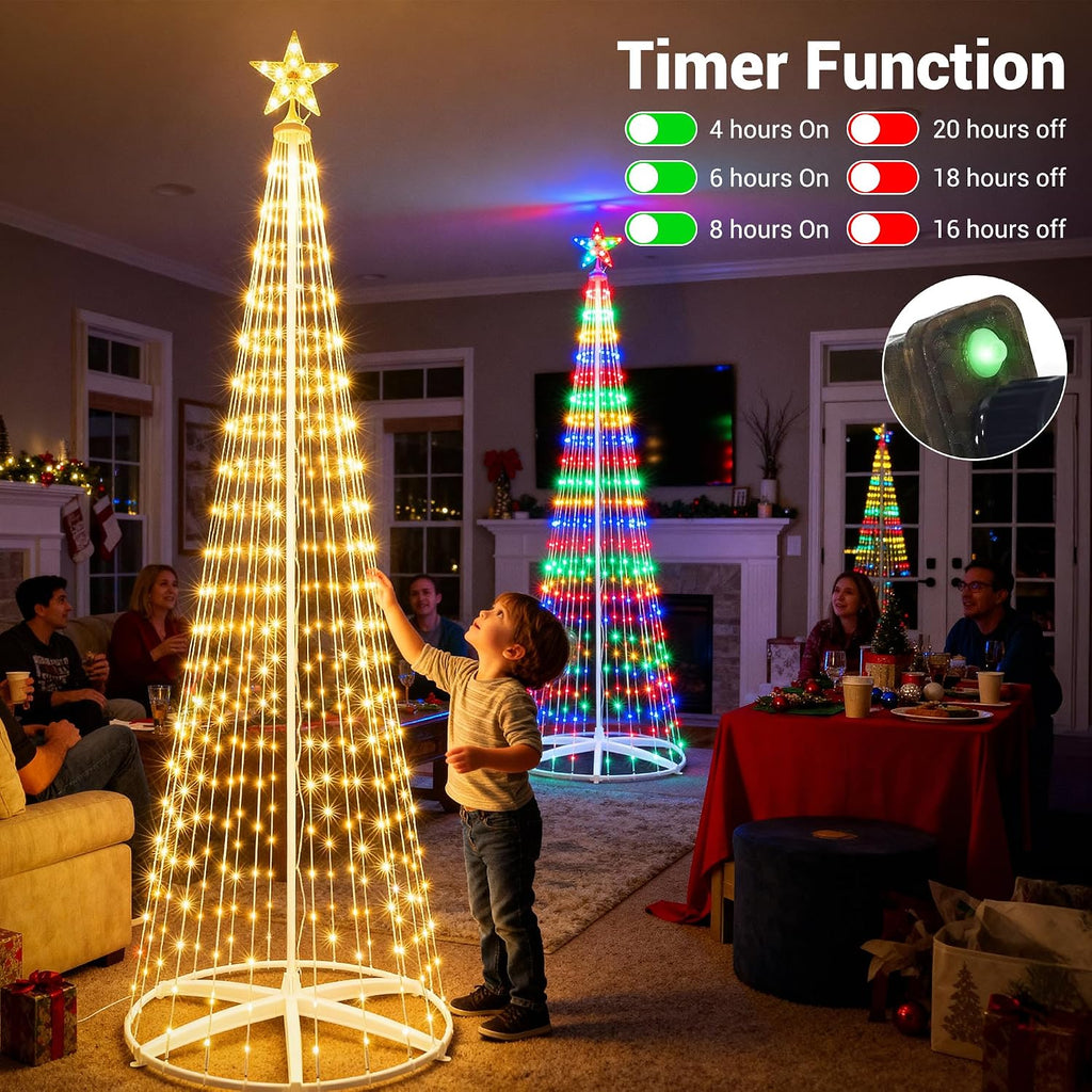 6.9FT Outdoor Color-Changing LED Christmas Tree
