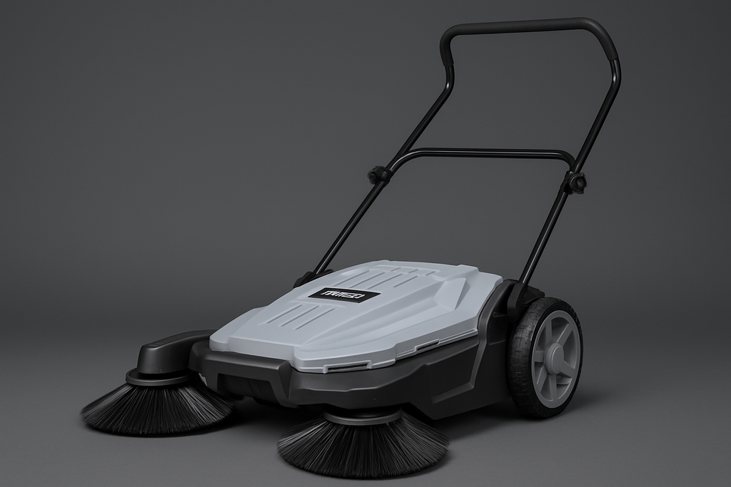 Walk-Behind Hand Push Floor Sweeper 25.5 in Outdoor product image 1
