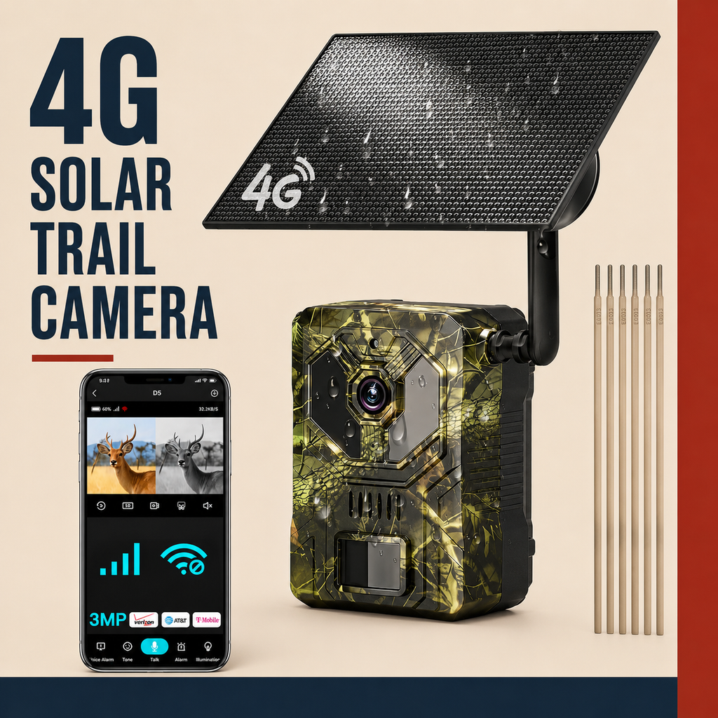 adorcam 4G Cellular Trail Camera with Solar Panel