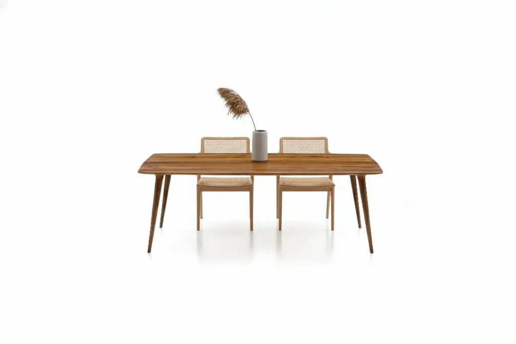 Gizz Edge-Glued Solid Hardwood Dining Table