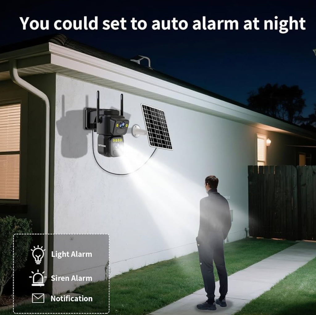 Dual Lens Outdoor Security Camera 2K WiFi Solar Powered product image 9