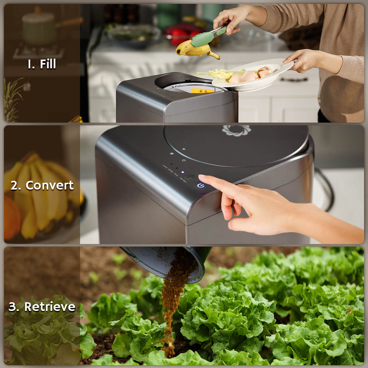 Airthereal Revive R500 Electric Kitchen Composter — 2.5L