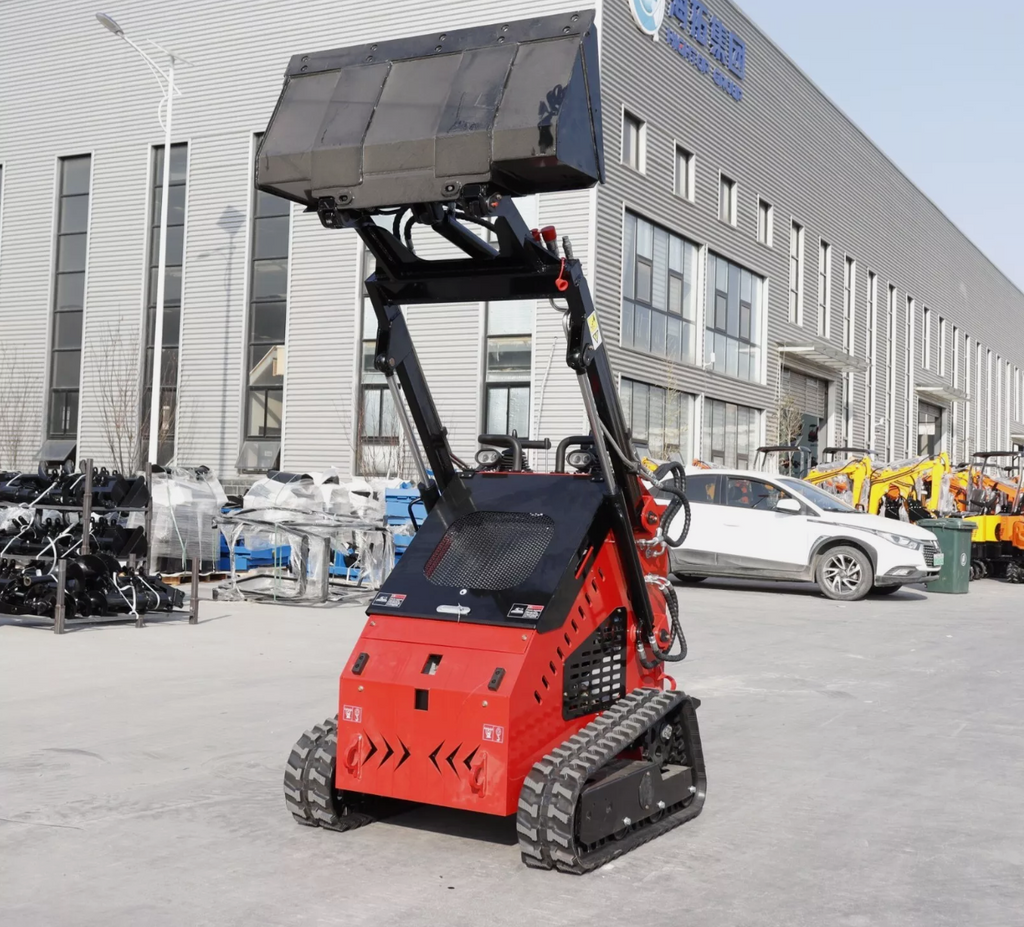 Mini skid steer loader side view