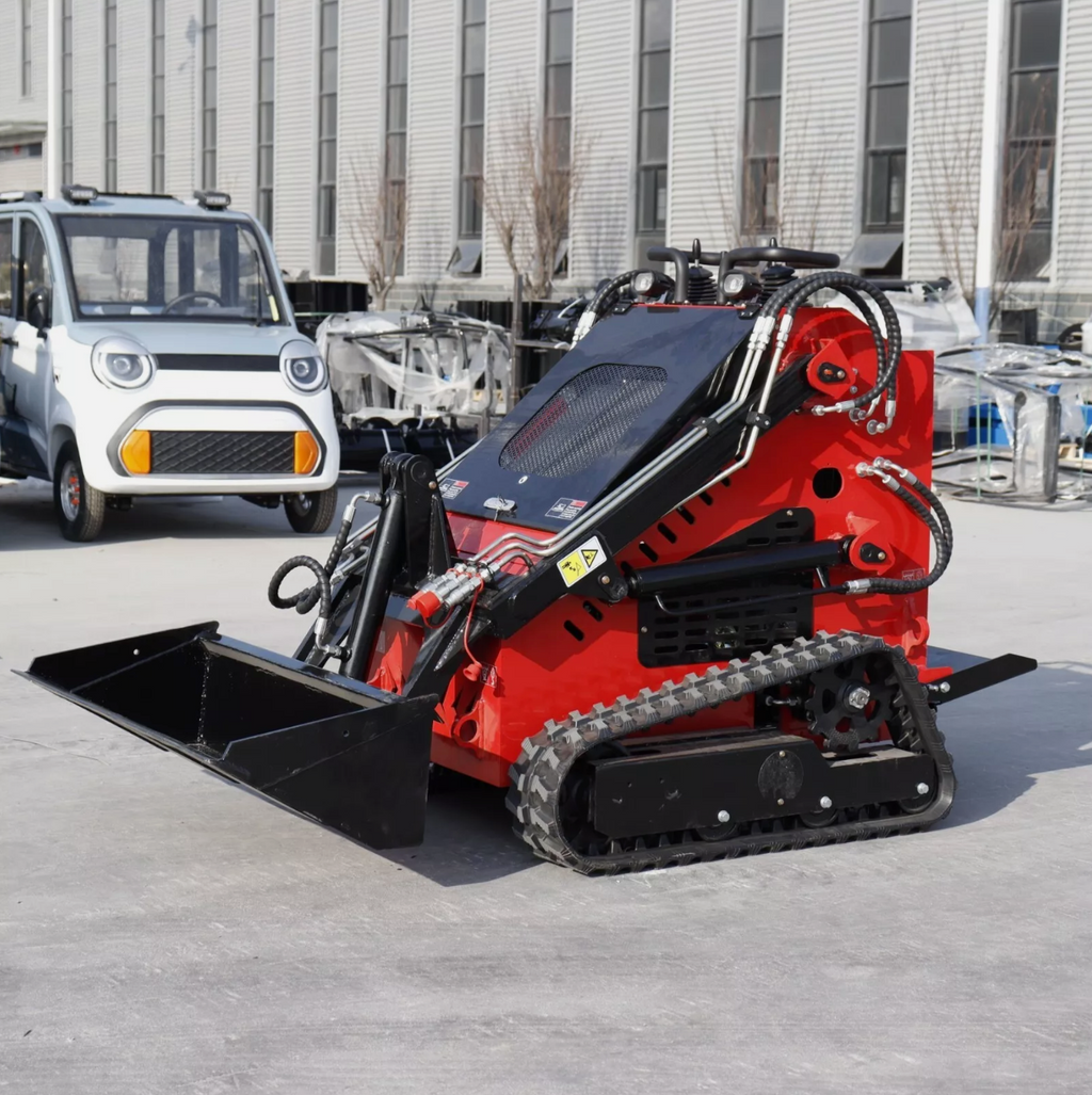 Mini skid steer loader undercarriage detail