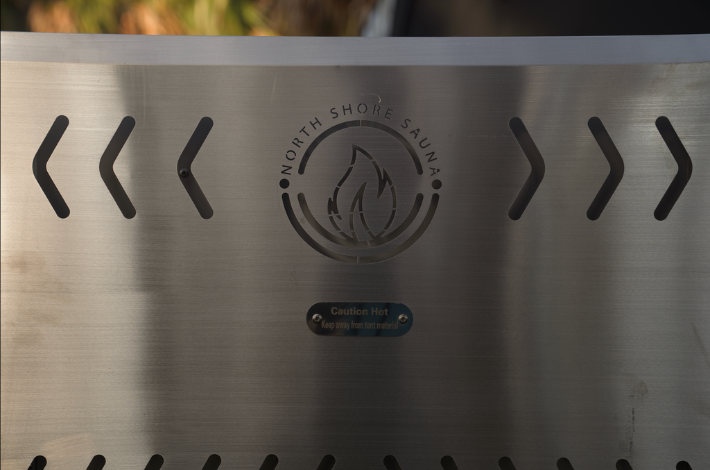North Shore Sauna Stainless Steel Tent Wood Stove