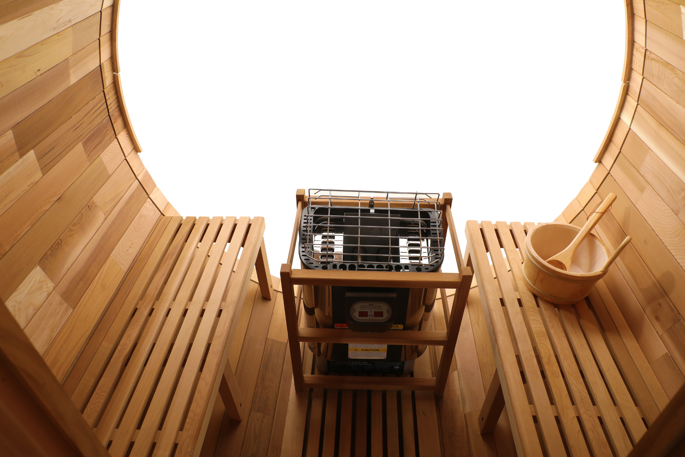 Blisspod Prague Canadian Red Cedar Barrel Sauna