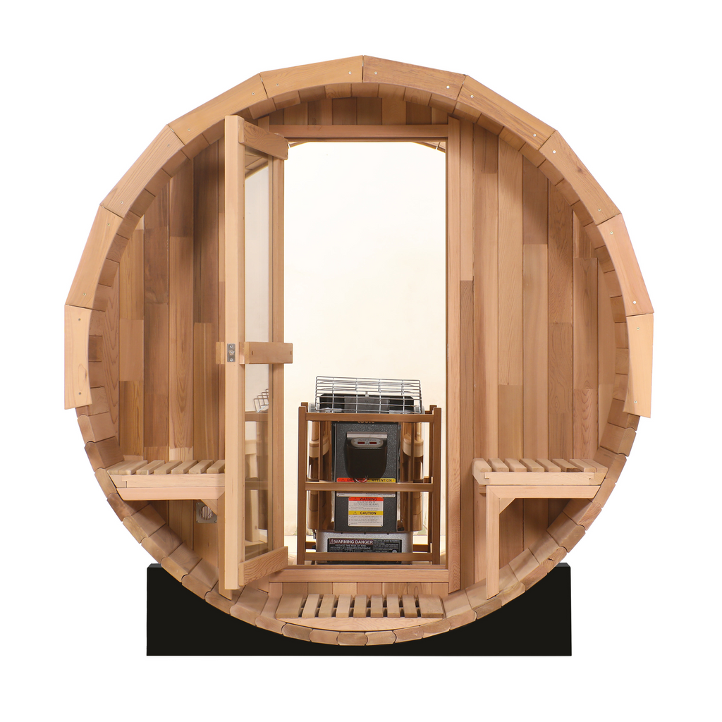 Blisspod Prague Canadian Red Cedar Barrel Sauna