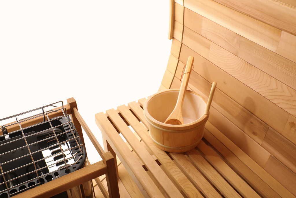 Blisspod Prague Canadian Red Cedar Barrel Sauna