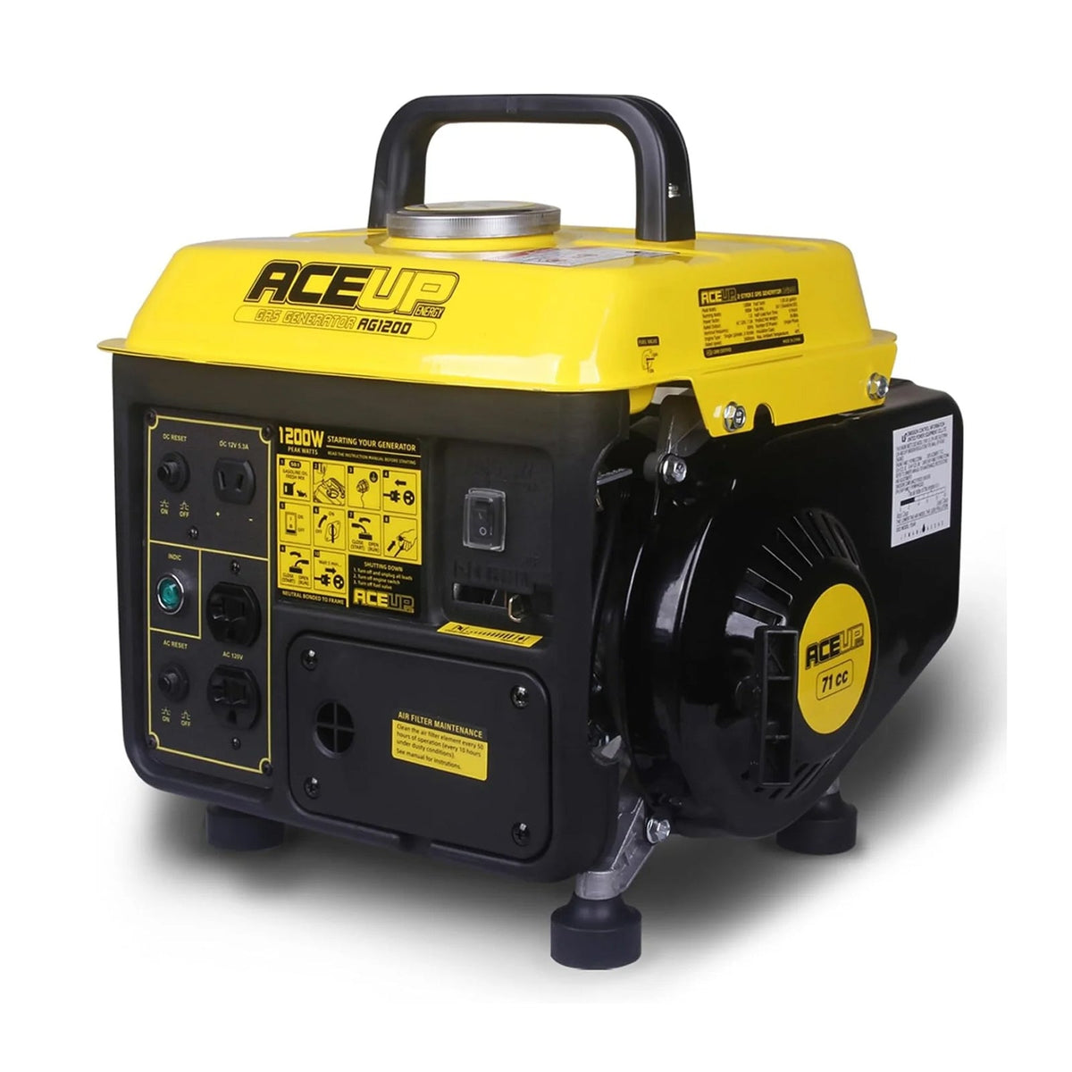 Aceup Energy AG1200 1200W portable gas generator