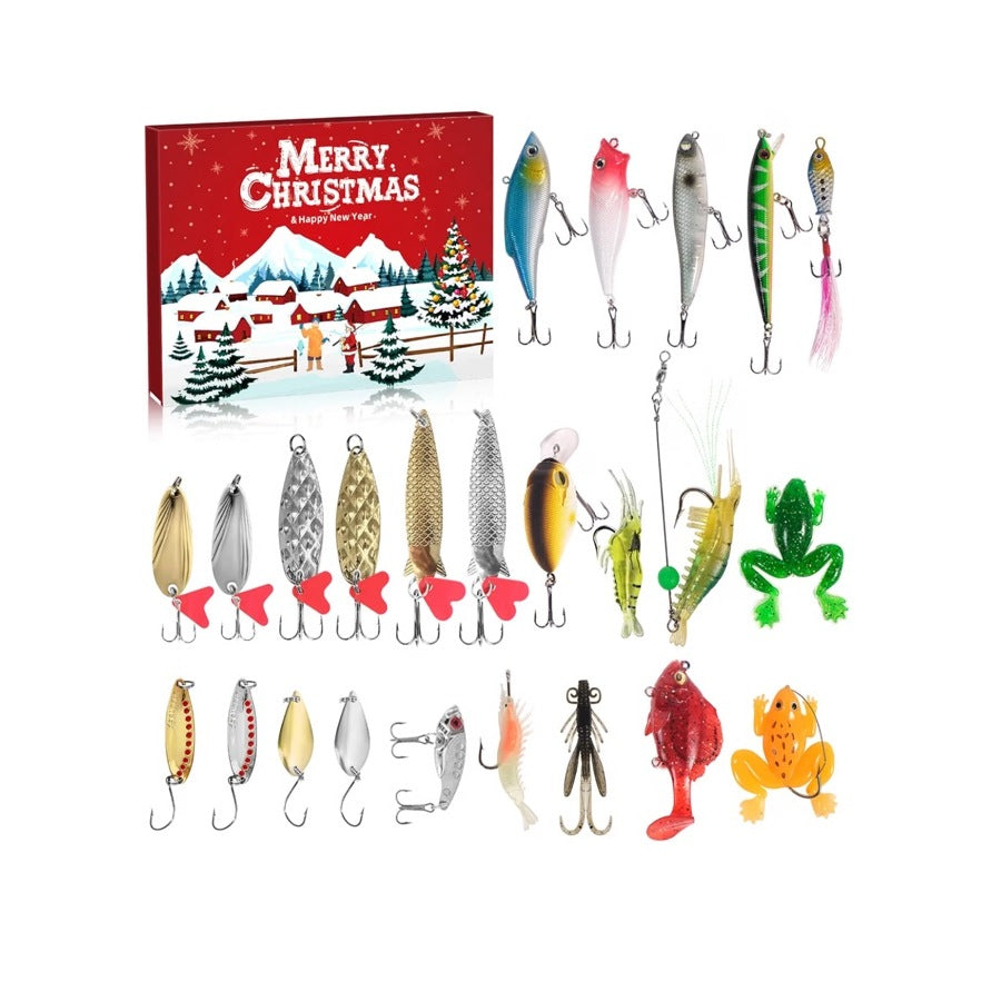 2026 Fishing Lure Advent Calendar – 24-Day Christmas Tackle Gift Set product photograph