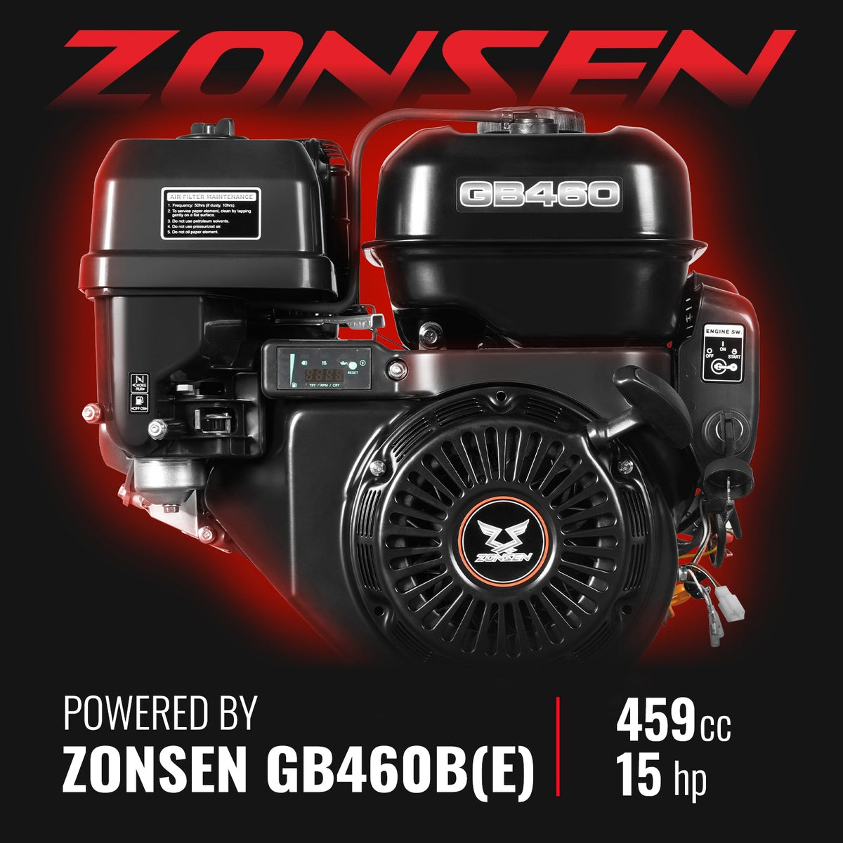 420cc 15HP wood chipper engine
