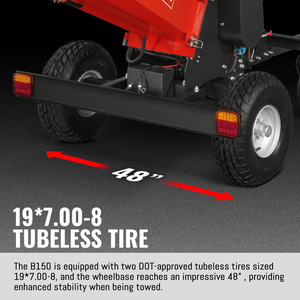 6 inch four-wheel drum wood chipper