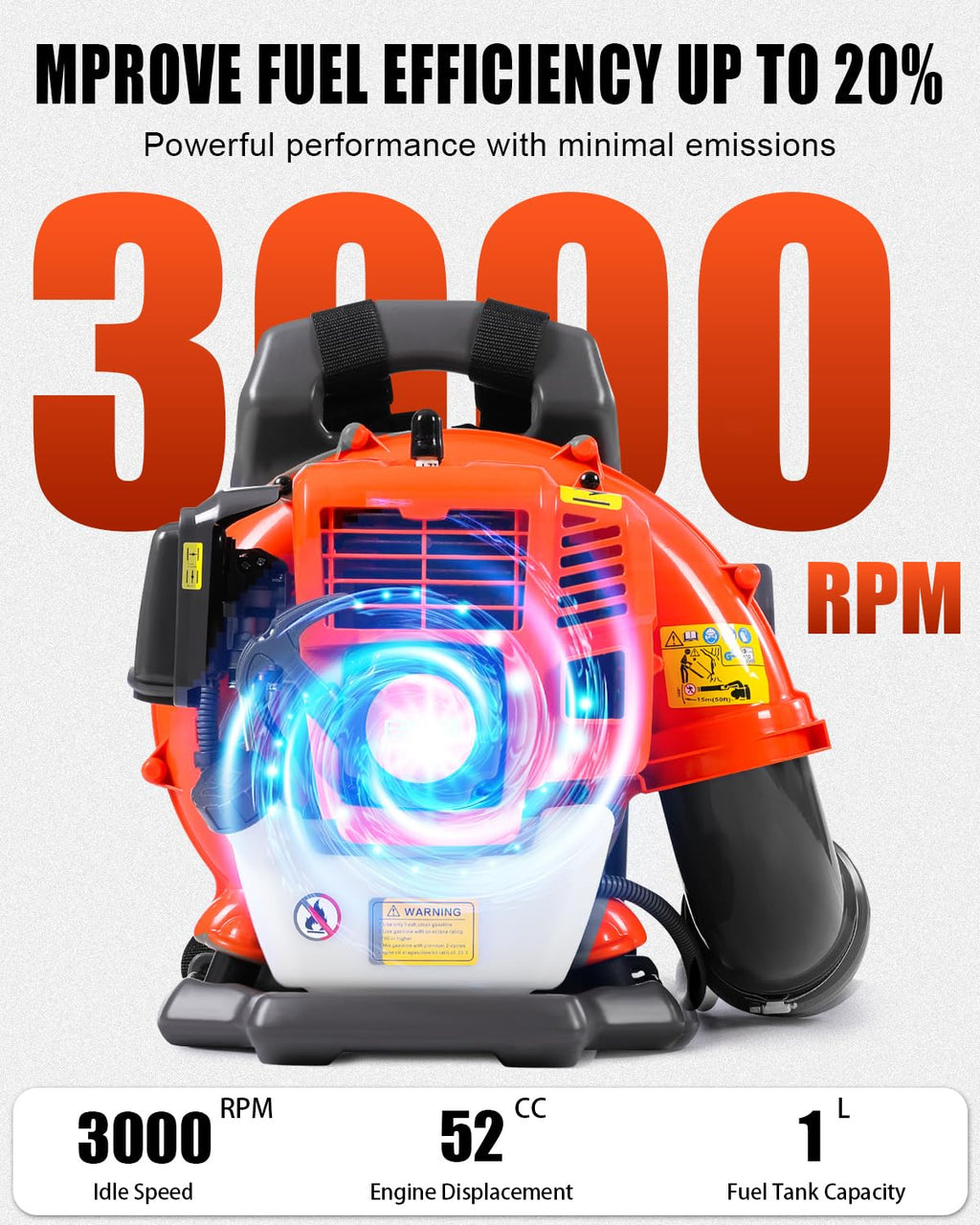 52cc backpack blower product image