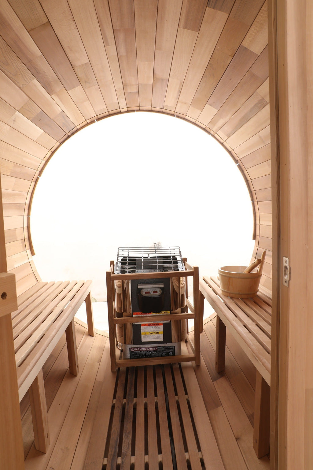 Blisspod Prague Canadian Red Cedar Barrel Sauna