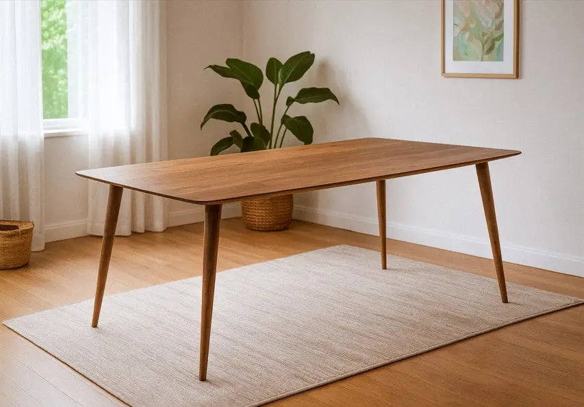 Gizz Edge-Glued Solid Hardwood Dining Table