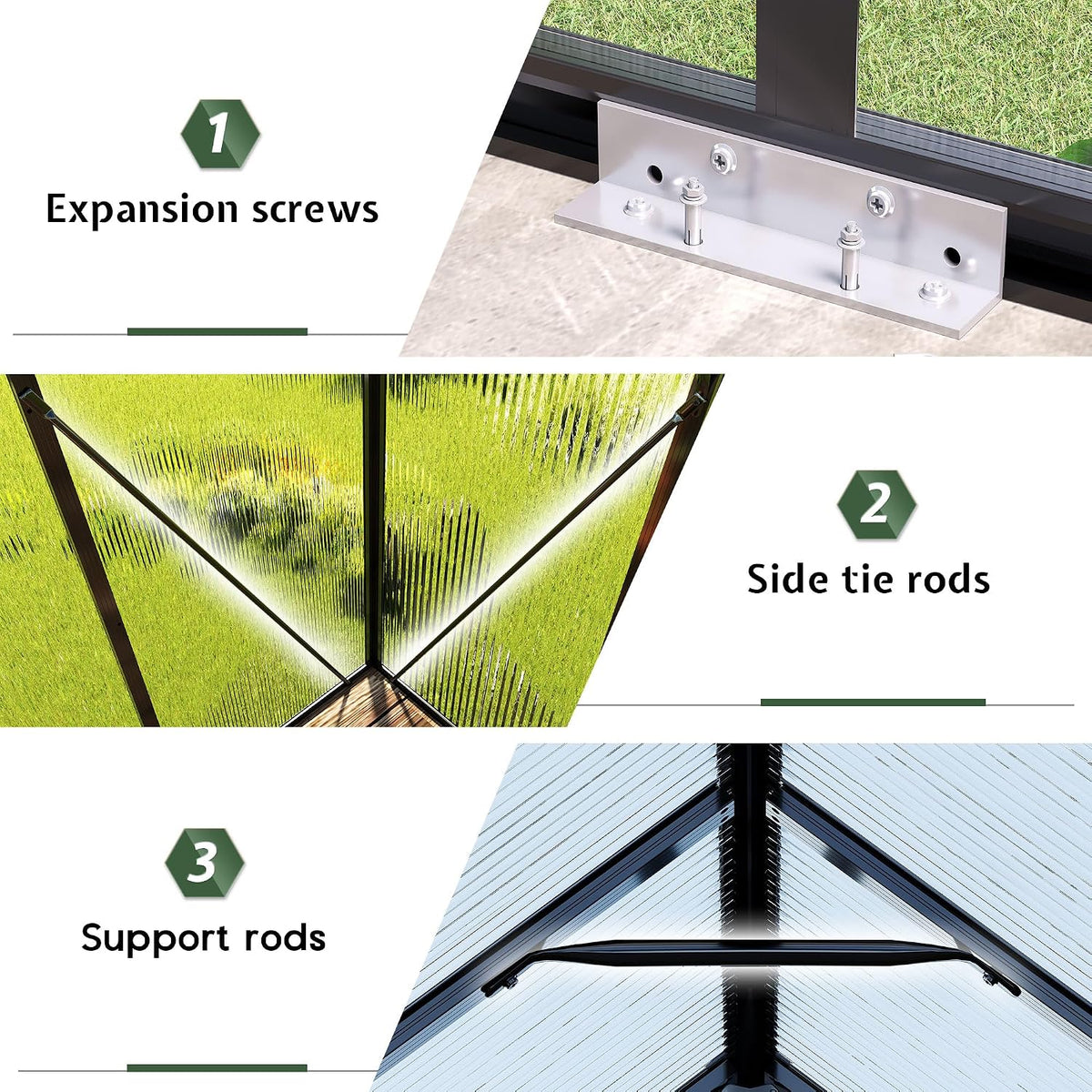 6x12 polycarbonate greenhouse product image