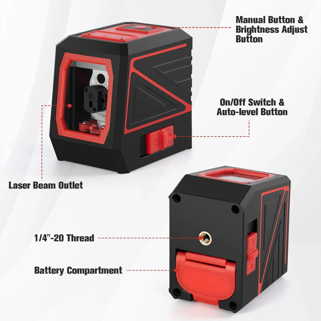 KOXOBET X6-b4 red laser level with accessories