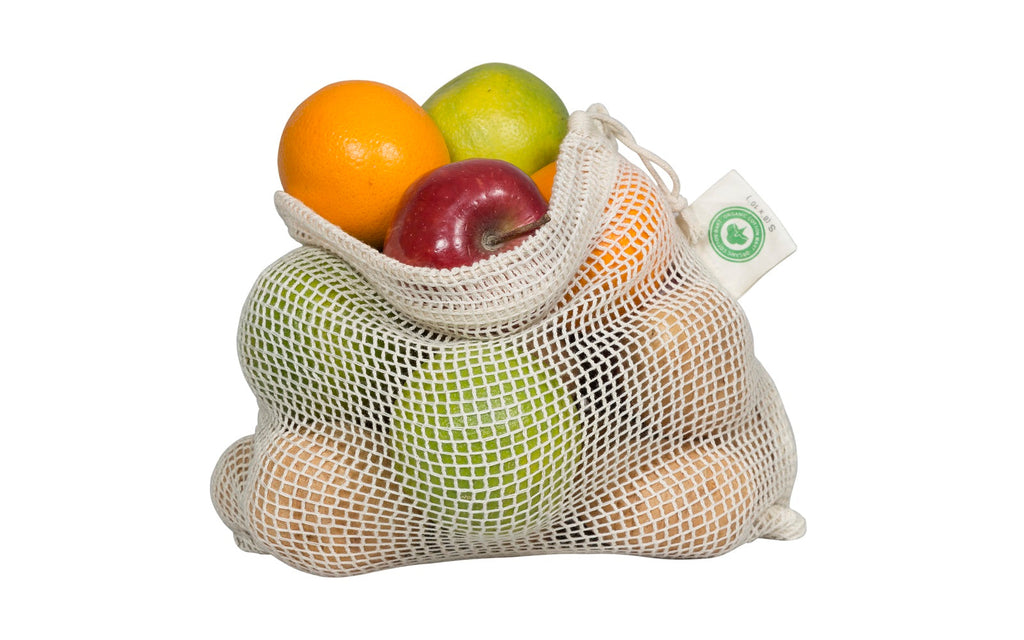 Organic Cotton Mart Mesh Produce Bags — 6 or 8 Pack