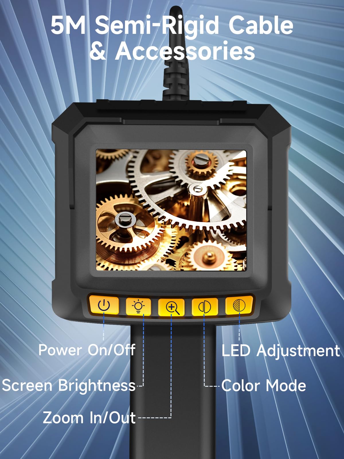 Moman EOS1 handheld industrial borescope for pipe automotive plumbing and HVAC inspection