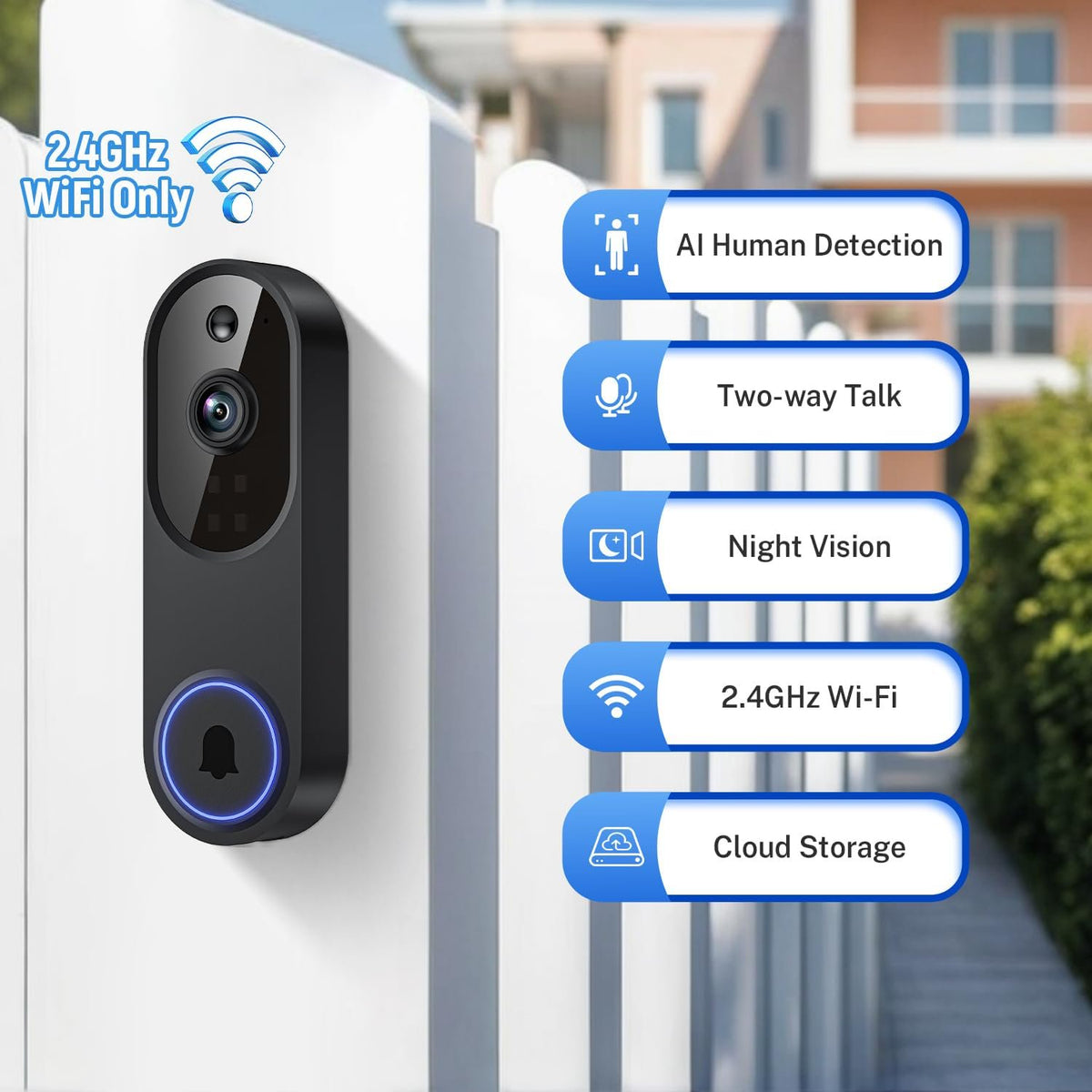 Orbitell M52 1080p wireless Wi-Fi video doorbell camera
