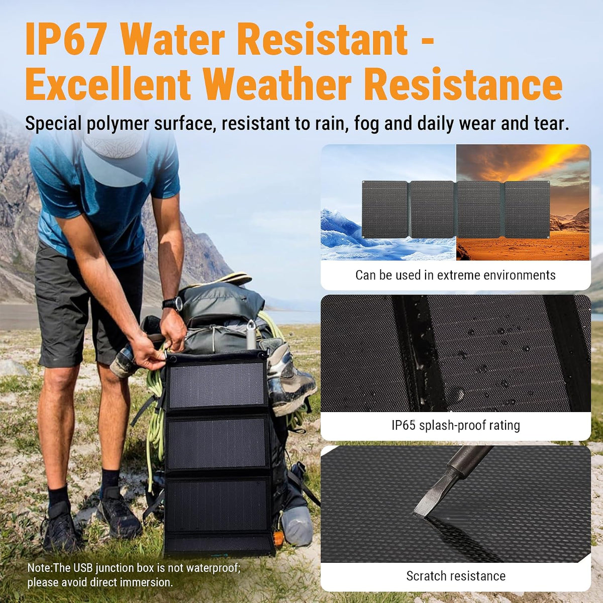 30W foldable portable solar panel product image