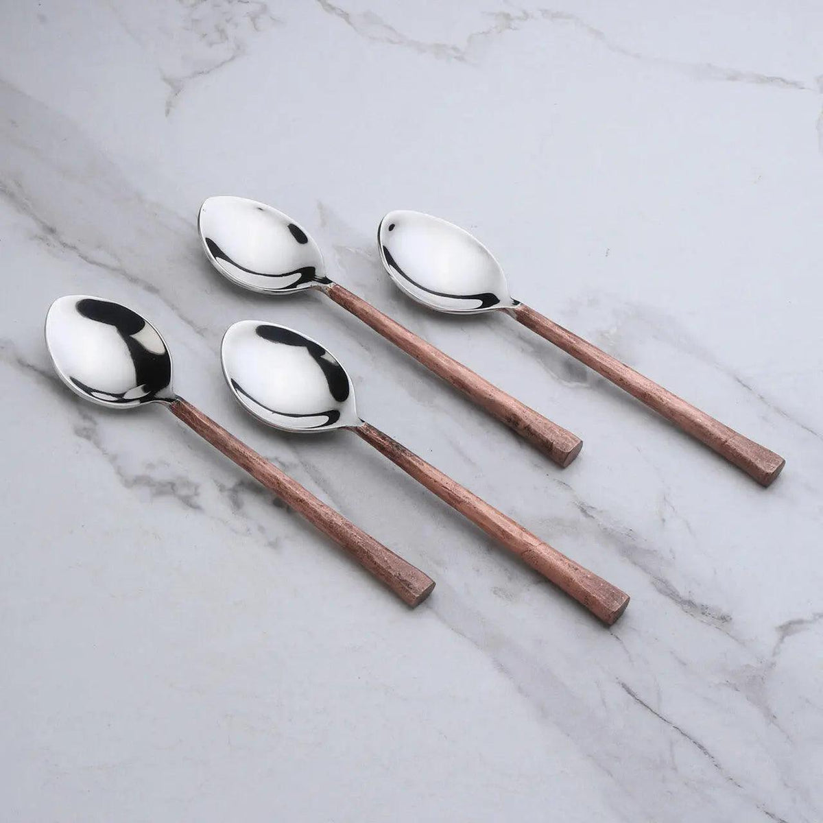 INOX Sundance Copper-Finish Table Spoons — Set of 4