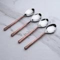 INOX Sundance Copper-Finish Table Spoons — Set of 4