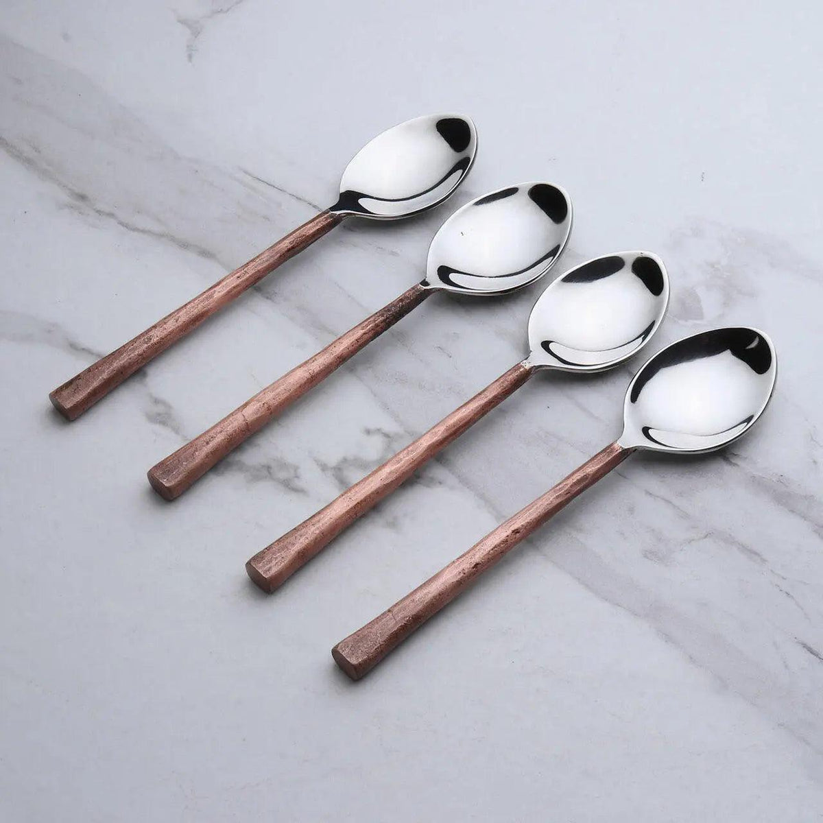 INOX Sundance Copper-Finish Table Spoons — Set of 4