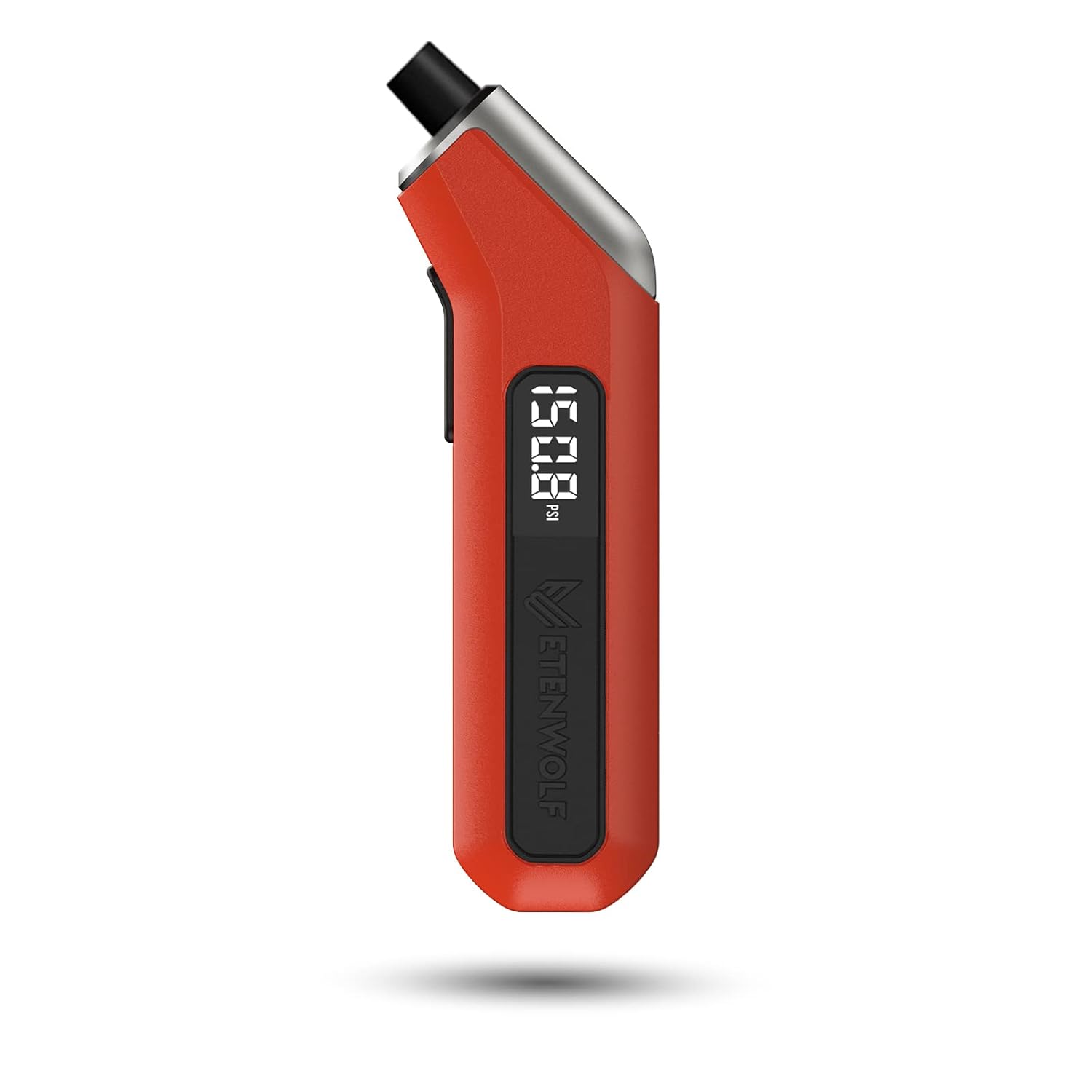 Digital tire pressure gauge 200 PSI vivid orange