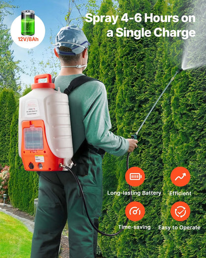 AS Equipment 4 gallon battery powered backpack sprayer with adjustable pressure and spray nozzles