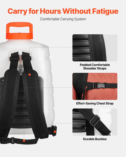 AS Equipment 4 gallon battery powered backpack sprayer with adjustable pressure and spray nozzles