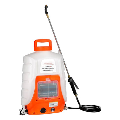 AS Equipment 4 gallon battery powered backpack sprayer with adjustable pressure and spray nozzles