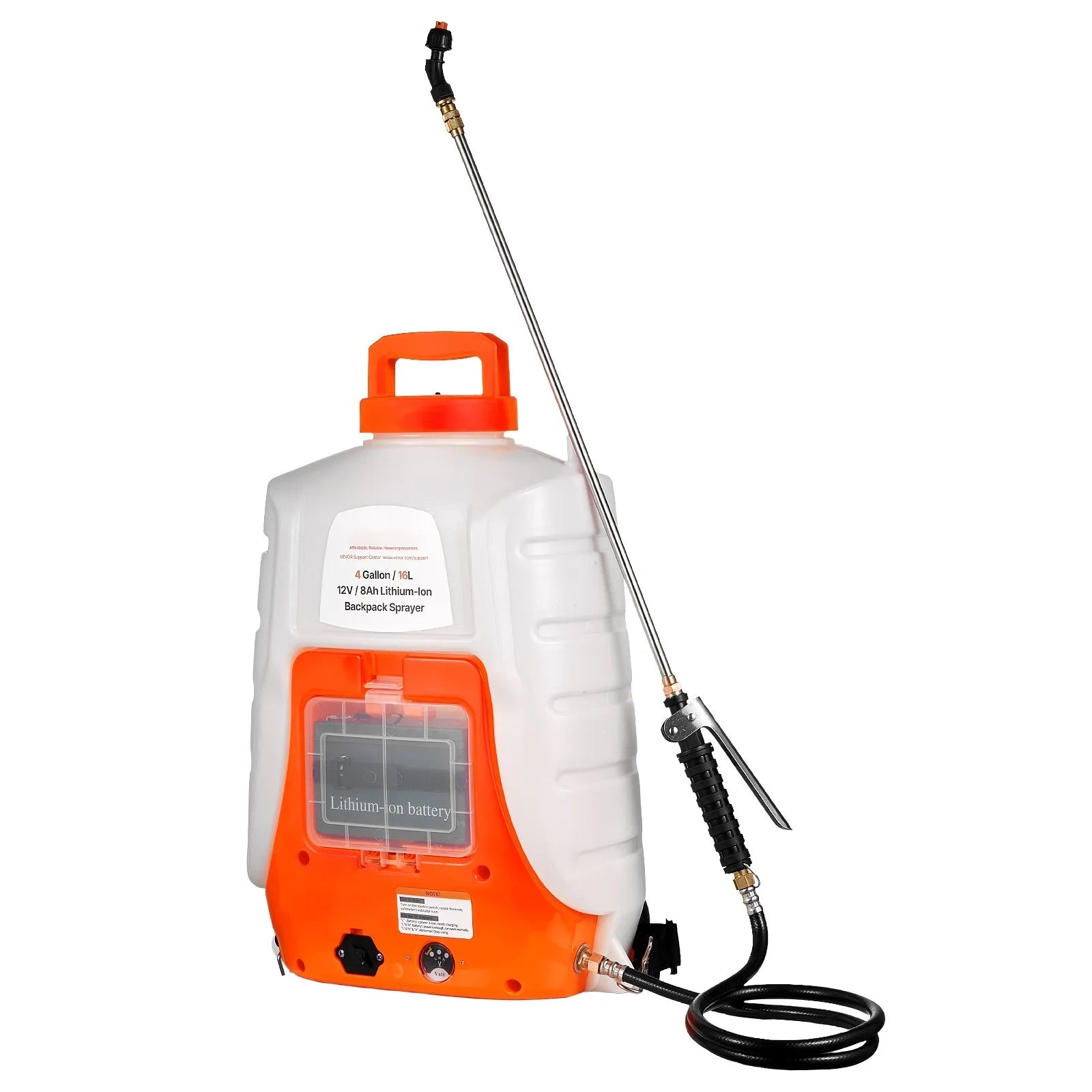 AS Equipment 4 gallon battery powered backpack sprayer with adjustable pressure and spray nozzles