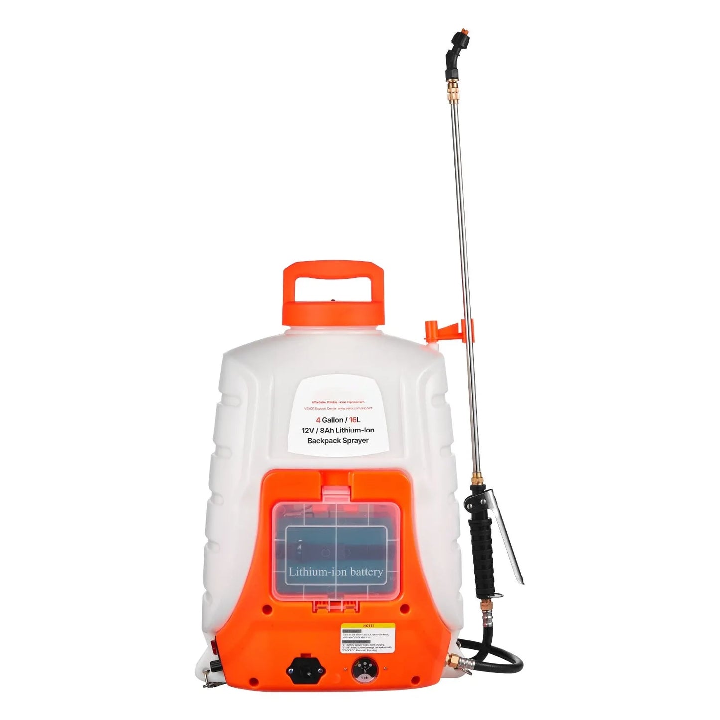 AS Equipment 4 gallon battery powered backpack sprayer with adjustable pressure and spray nozzles