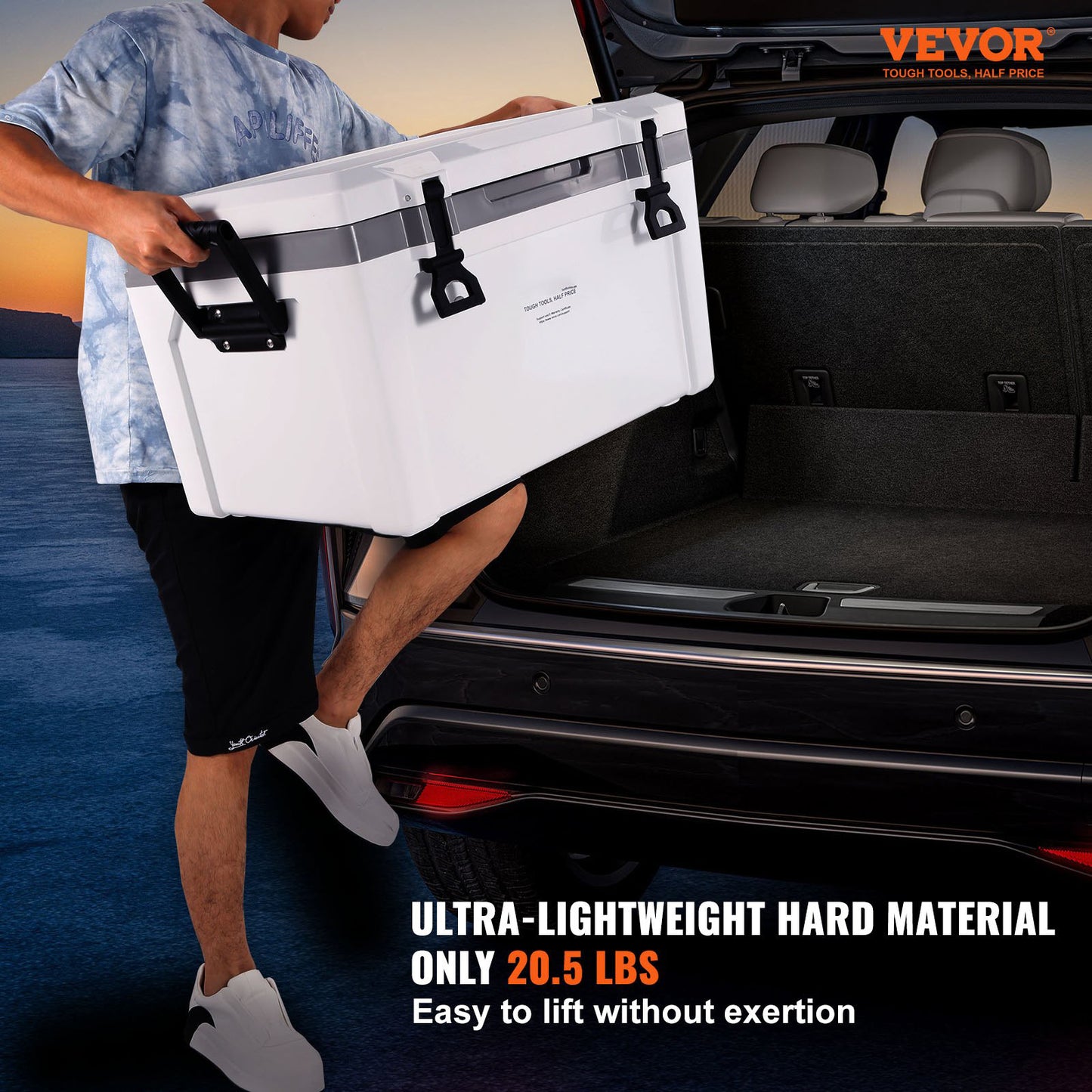 AS Equipment 52QT Hard Cooler Ice Chest with Handle