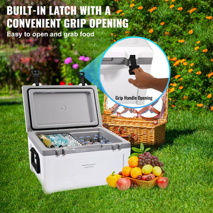 AS Equipment 52QT Hard Cooler Ice Chest with Handle