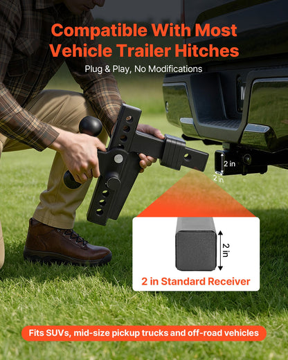 AS Equipment Adjustable Trailer Hitch 18500 lbs