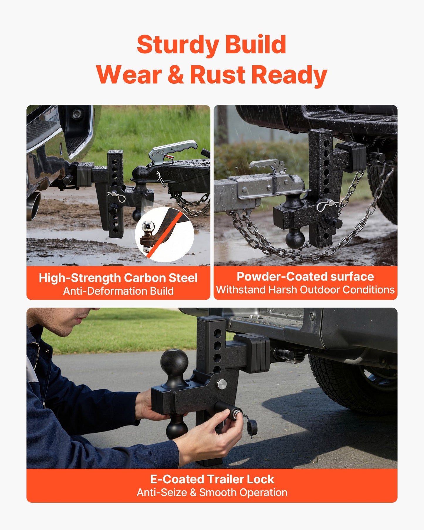 AS Equipment Adjustable Trailer Hitch 18500 lbs