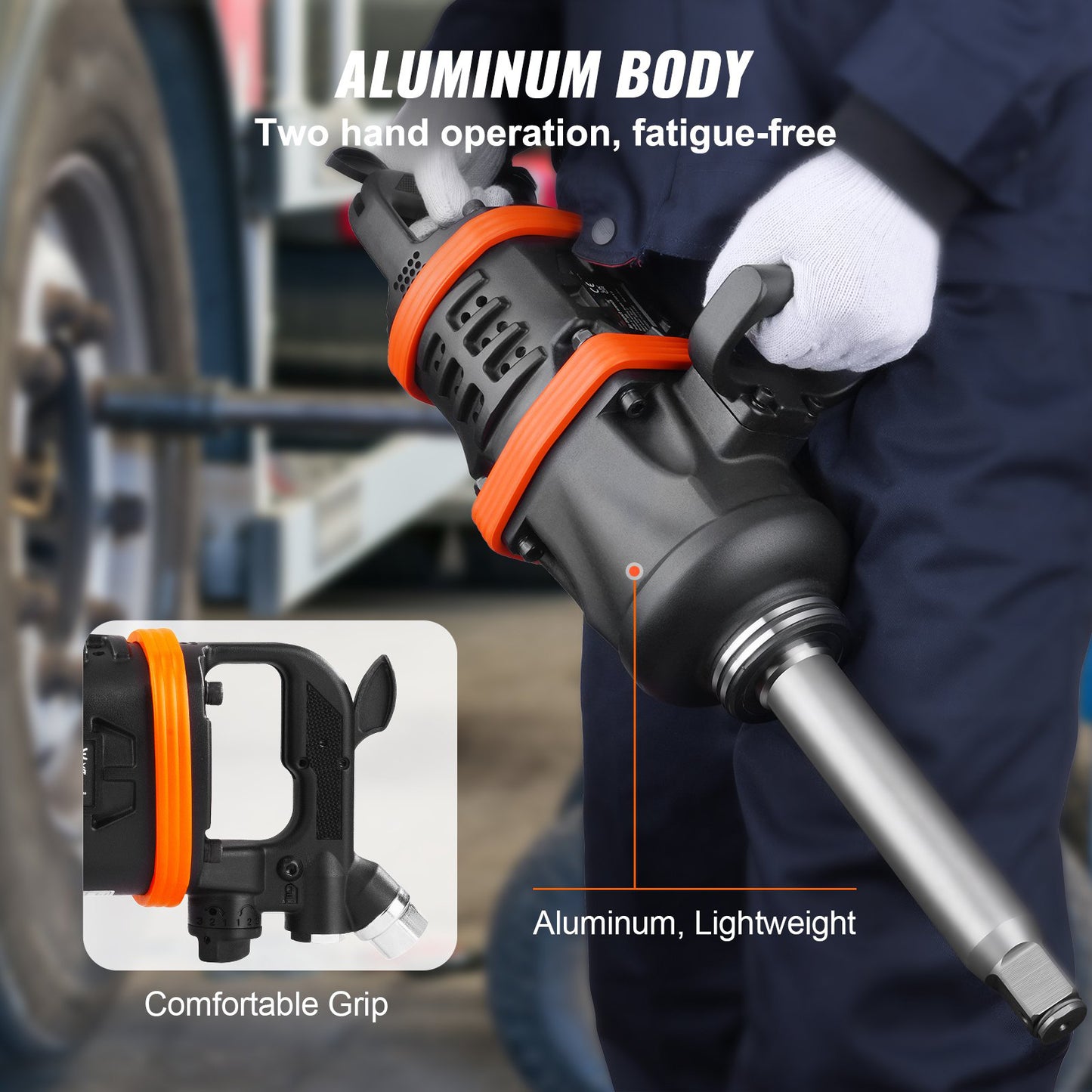 AS Equipment 1 Inch Air Impact Wrench 5175 ft-lbs