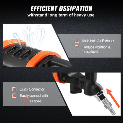 AS Equipment 1 Inch Air Impact Wrench 5175 ft-lbs