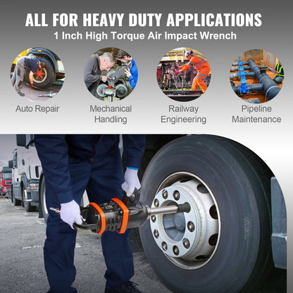 AS Equipment 1 Inch Air Impact Wrench 5175 ft-lbs