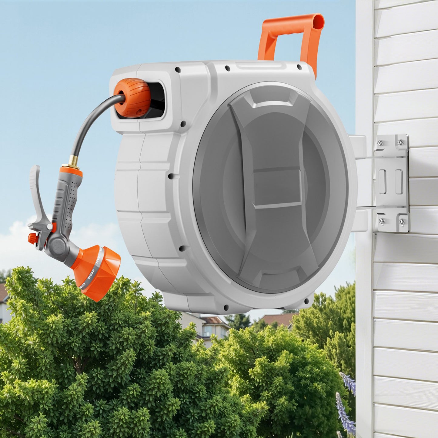 AS Equipment 100ft Retractable Garden Hose Reel